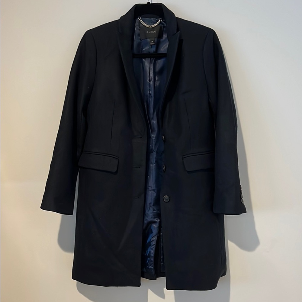 J.Crew Black Wool Coat